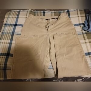 COPY - LL BEAN FLANNEL LINED KHAKI
